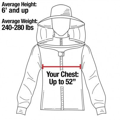 FOREST BEEKEEPING SUPPLY sleeve detail showing elastic thumb strap for secure fit