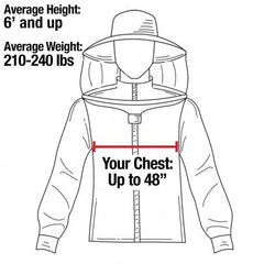 FOREST BEEKEEPING SUPPLY detachable round veil front profile providing clear face protection