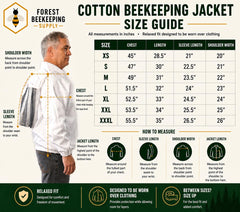 FOREST BEEKEEPING SUPPLY zipper and stitching detail demonstrating durability