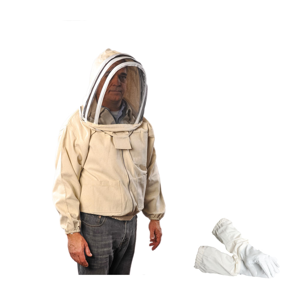 FOREST BEEKEEPING SUPPLY front jacket view showing protective coverage and comfort