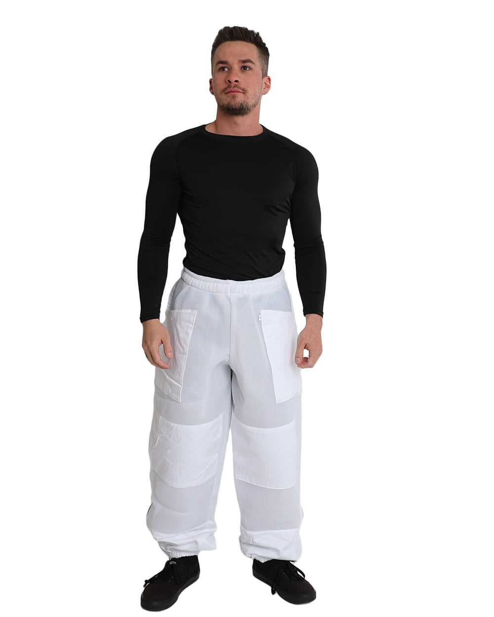 FOREST BEEKEEPING SUPPLY front view showing breathable fit and pockets for easy tool access