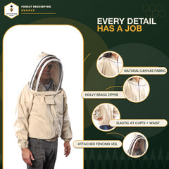 FOREST BEEKEEPING SUPPLY pockets with hive tool and marker for easy access