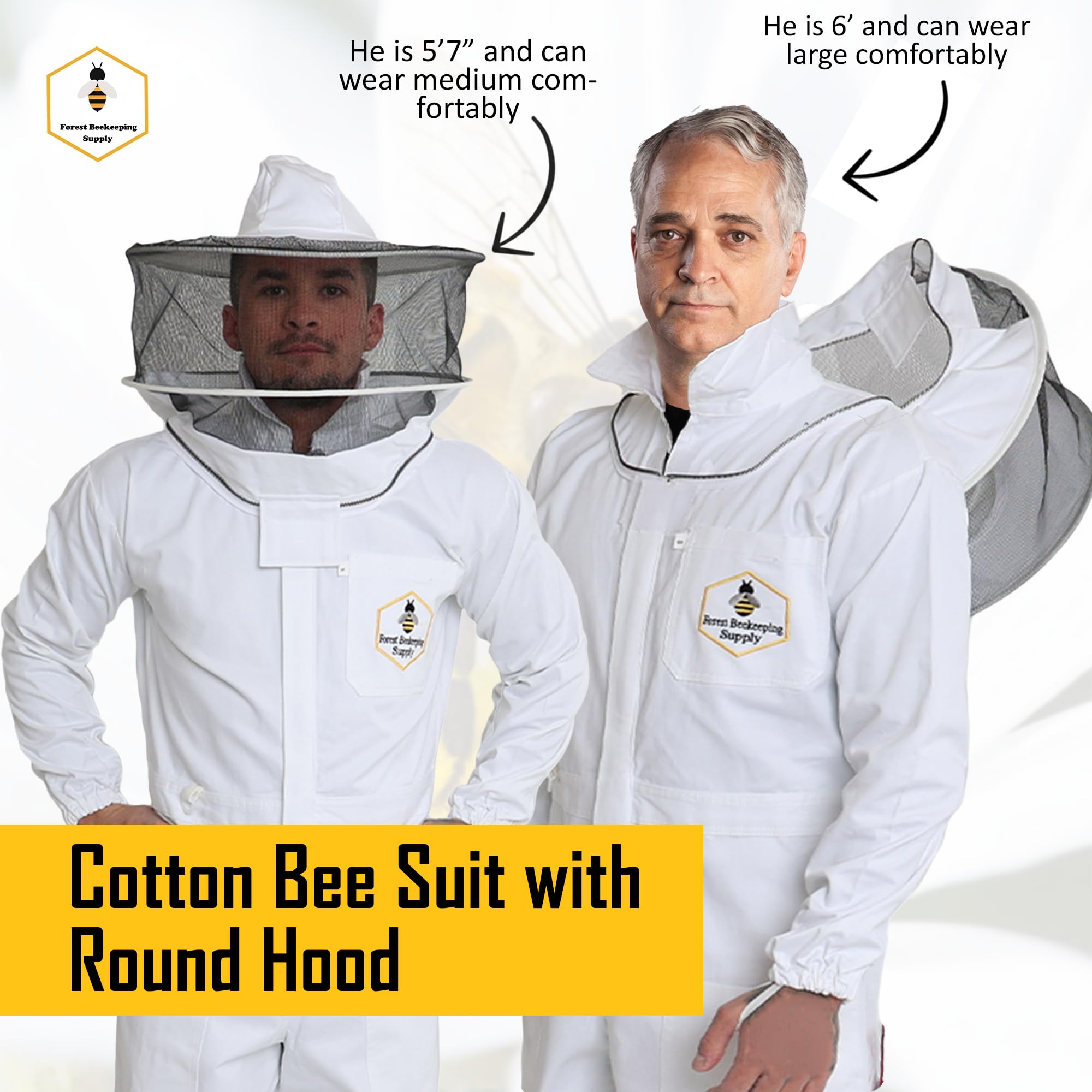 FOREST BEEKEEPING SUPPLY heavy-duty zipper and reinforced seam for durability