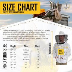 FOREST BEEKEEPING SUPPLY YKK zipper detail shows heavy-duty closure reliability benefit