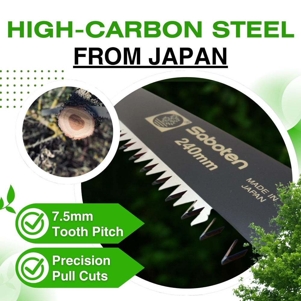 forest Originals wooden handle detail for comfortable grip and steady control