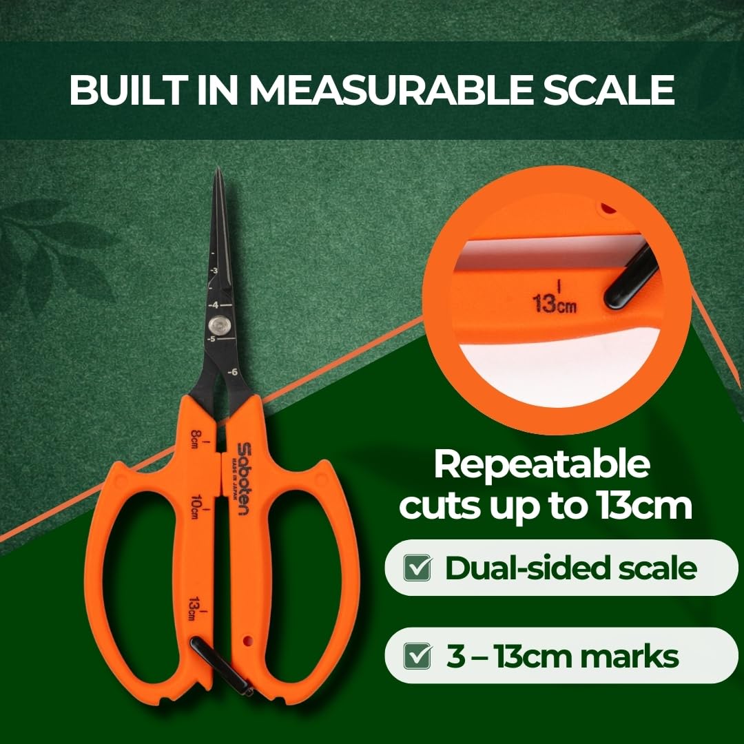 forest Originals shears trimming herbs to show precise clean cuts and efficient harvest