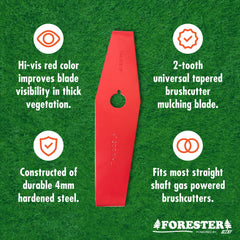 FORESTER blade mounted on arbor demonstrating easy installation benefit