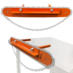 FORESTER vise front view showing sturdy steel body and quick-release clamp benefit durability