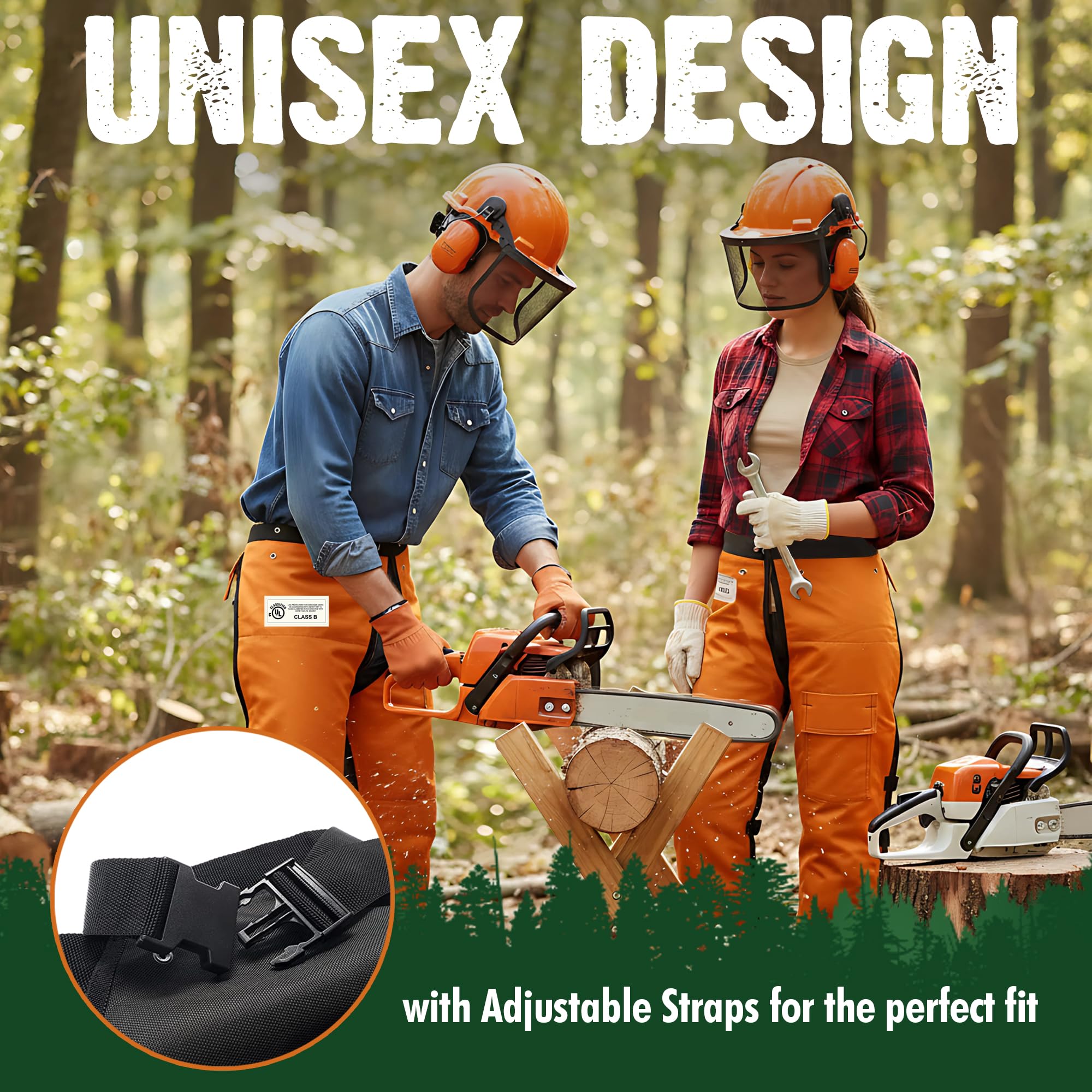 forester apron-style back view showing open-back design for fast on/off use