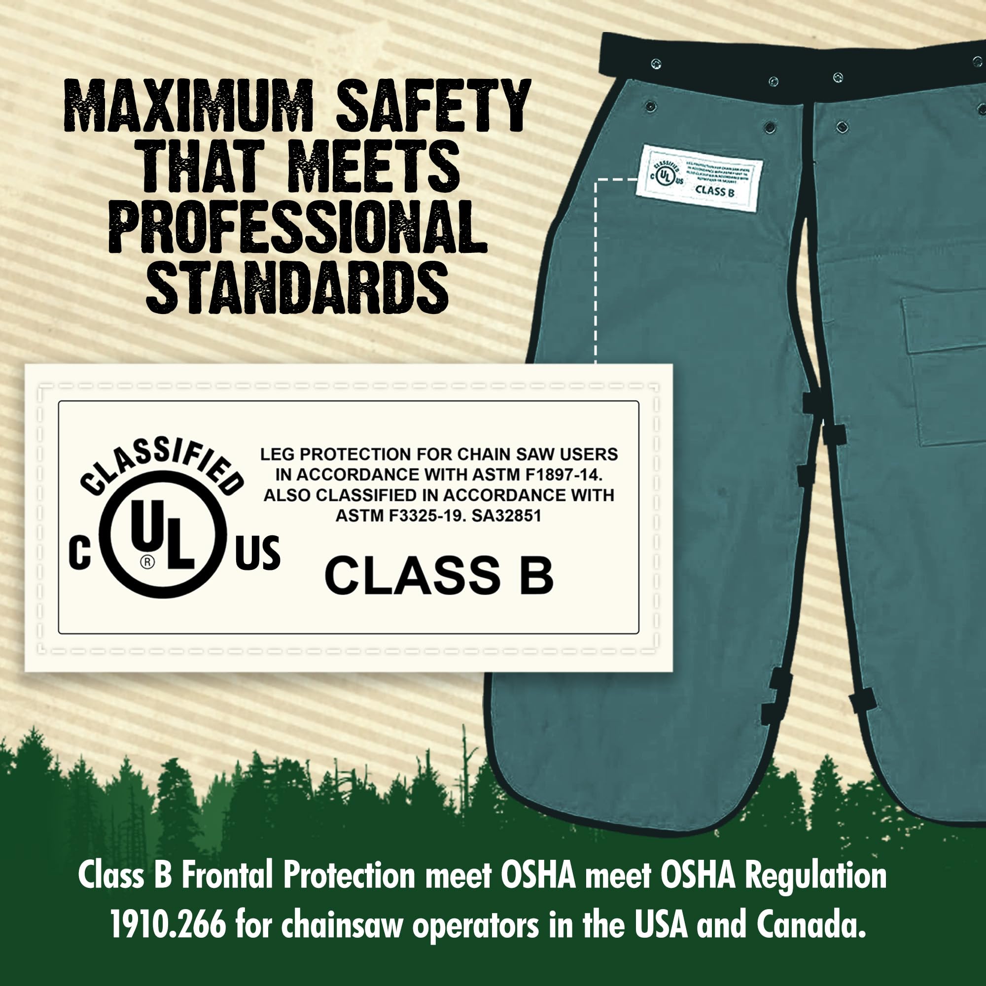 FORESTER deep utility pocket packed with tools for on-site convenience