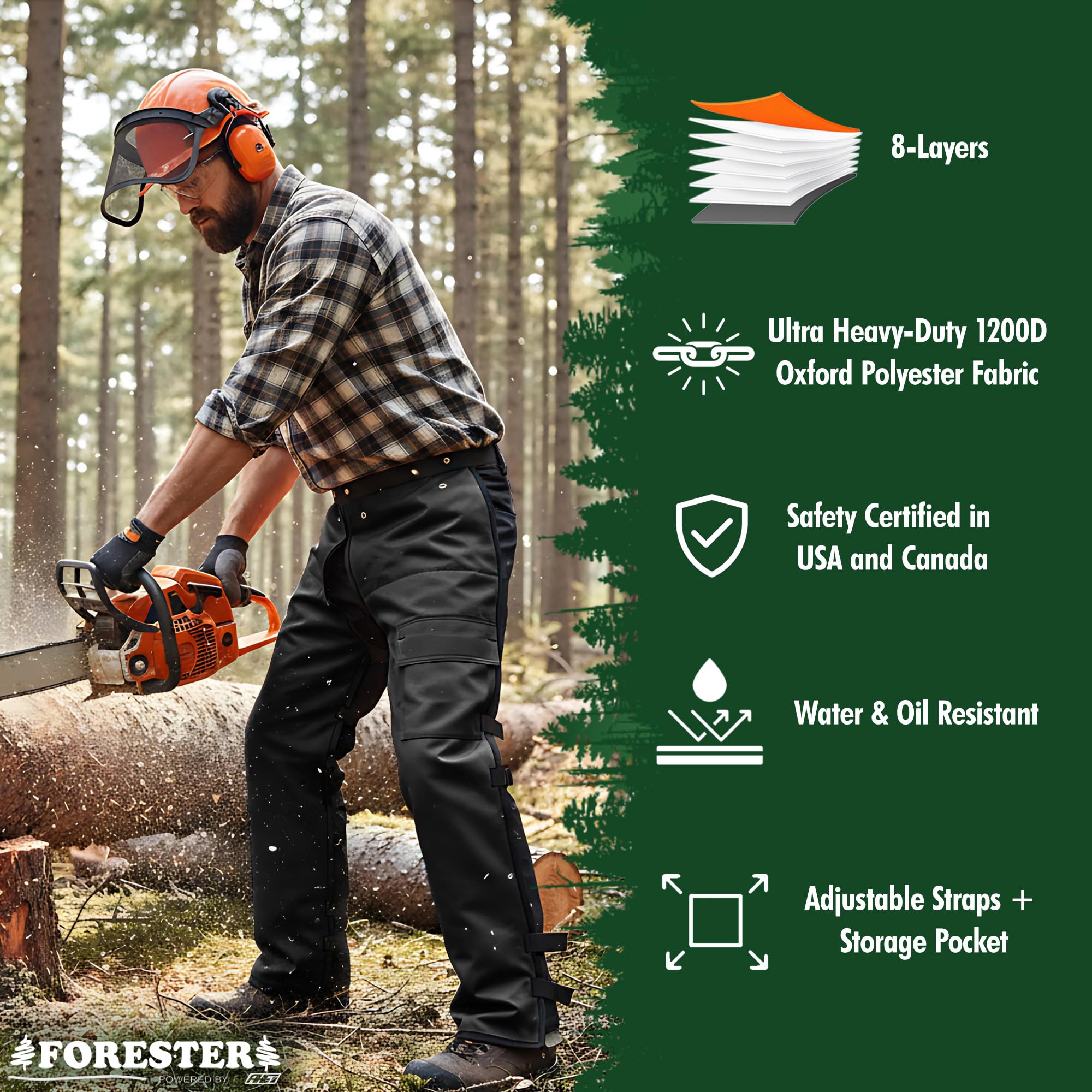 FORESTER reflective strip visible at night improving worker visibility and safety