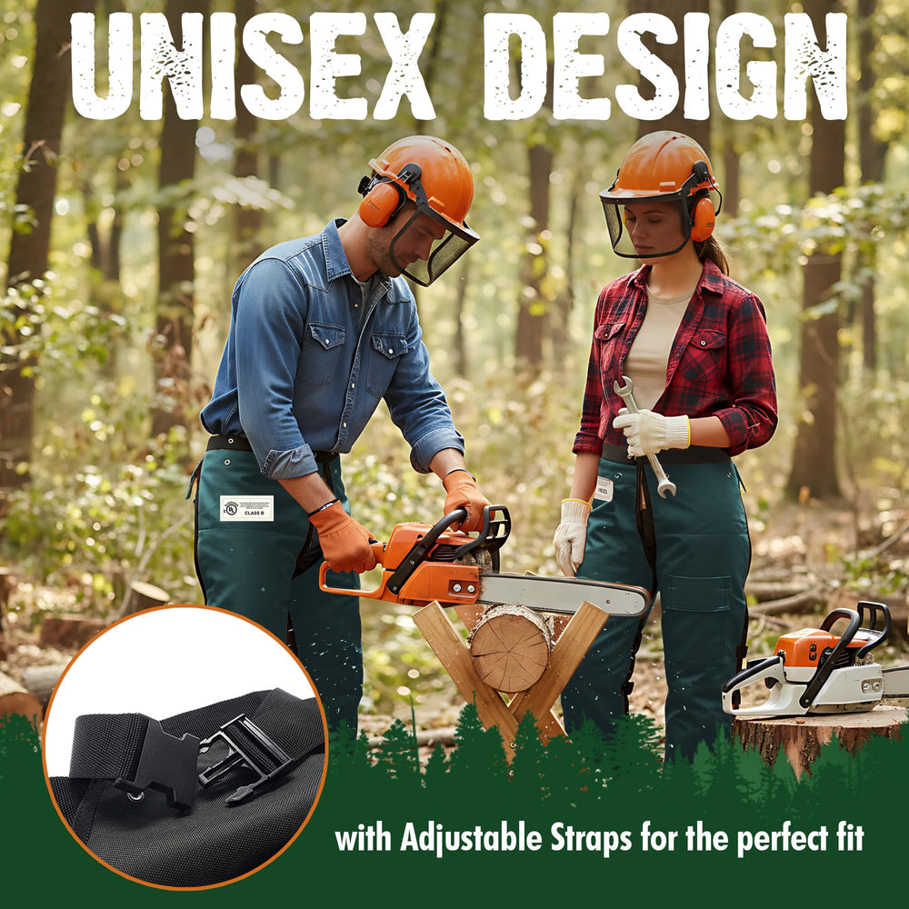 FORESTER adjustable waist and leg straps demonstrating custom secure fit