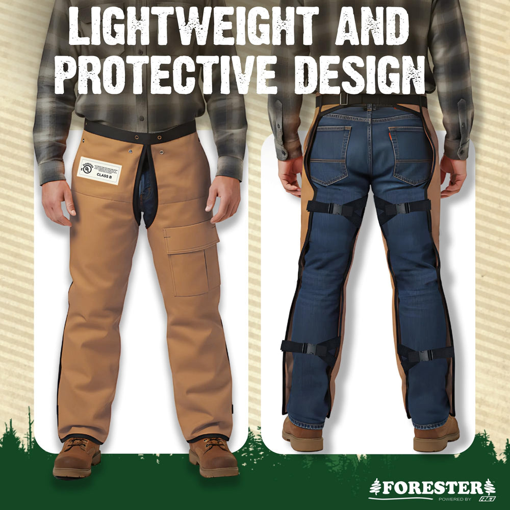 FORESTER 1200 denier fabric repelling water for cleaner, drier work