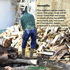 FORESTER pickaroon in use dragging log showing easier log moving
