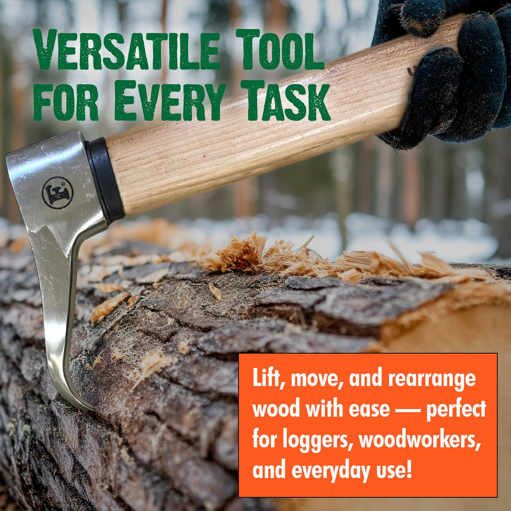 FORESTER pickaroon beside ruler showing 28-inch scale for leverage benefit