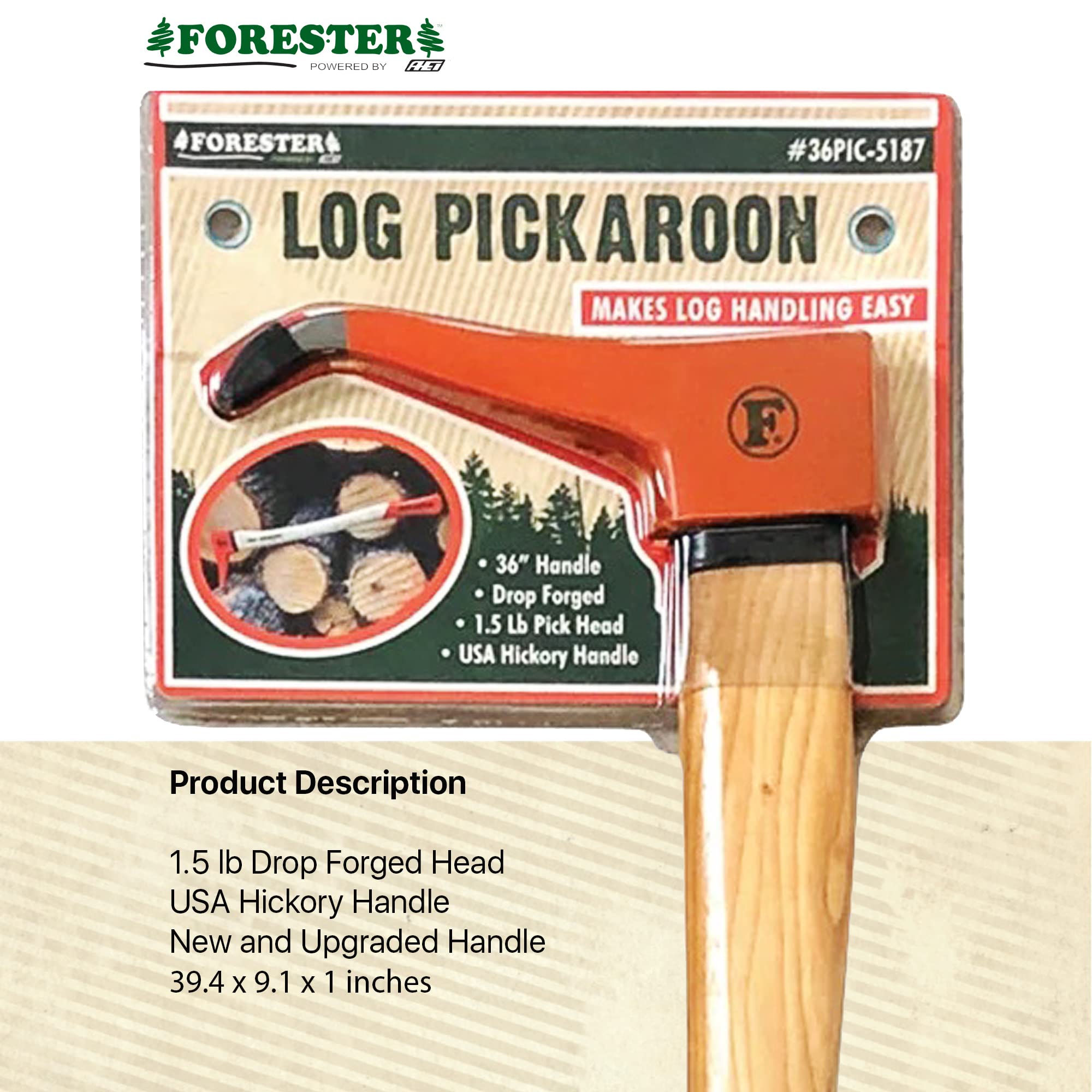 FORESTER pickaroon next to measuring tape showing 36-inch reach benefit