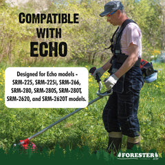 FORESTER safety glasses earplugs gloves and harness protecting operator