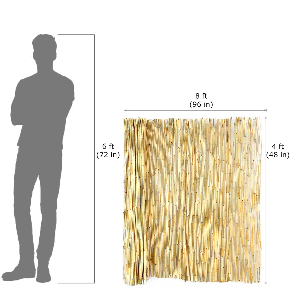 FOREVER BAMBOO rolled panel in hand showing lightweight scale and easy handling