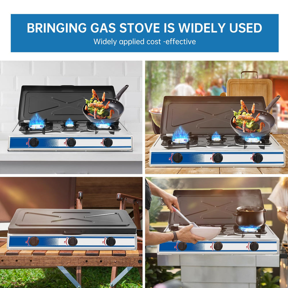 forimo wok on burner in outdoor kitchen demonstrating high heat output for searing and boiling