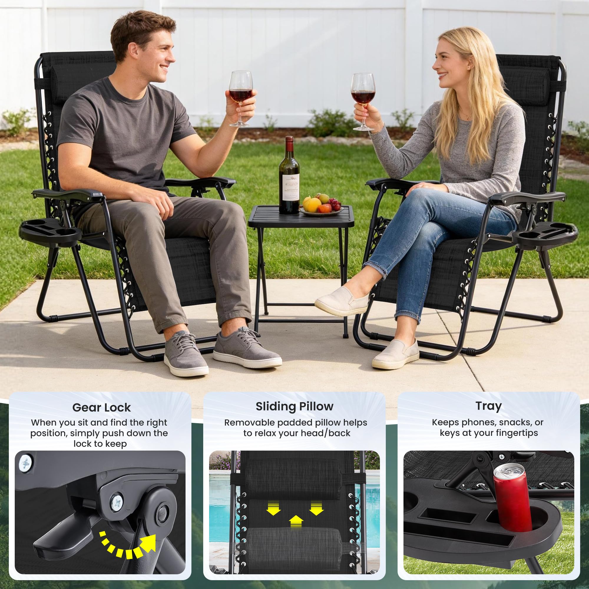 Foristrail folded chair with carry strap for easy transport and compact storage
