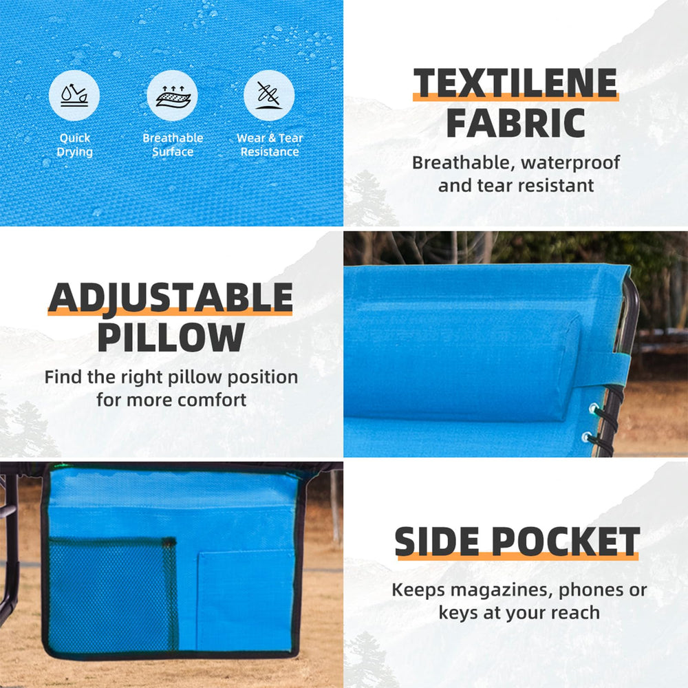 Foristrail detachable pillow and side pocket for neck support and storage
