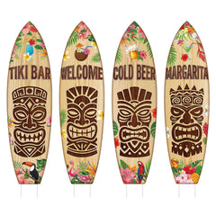ForraFun front view surfboard sign showing colorful tiki design and instant curb appeal