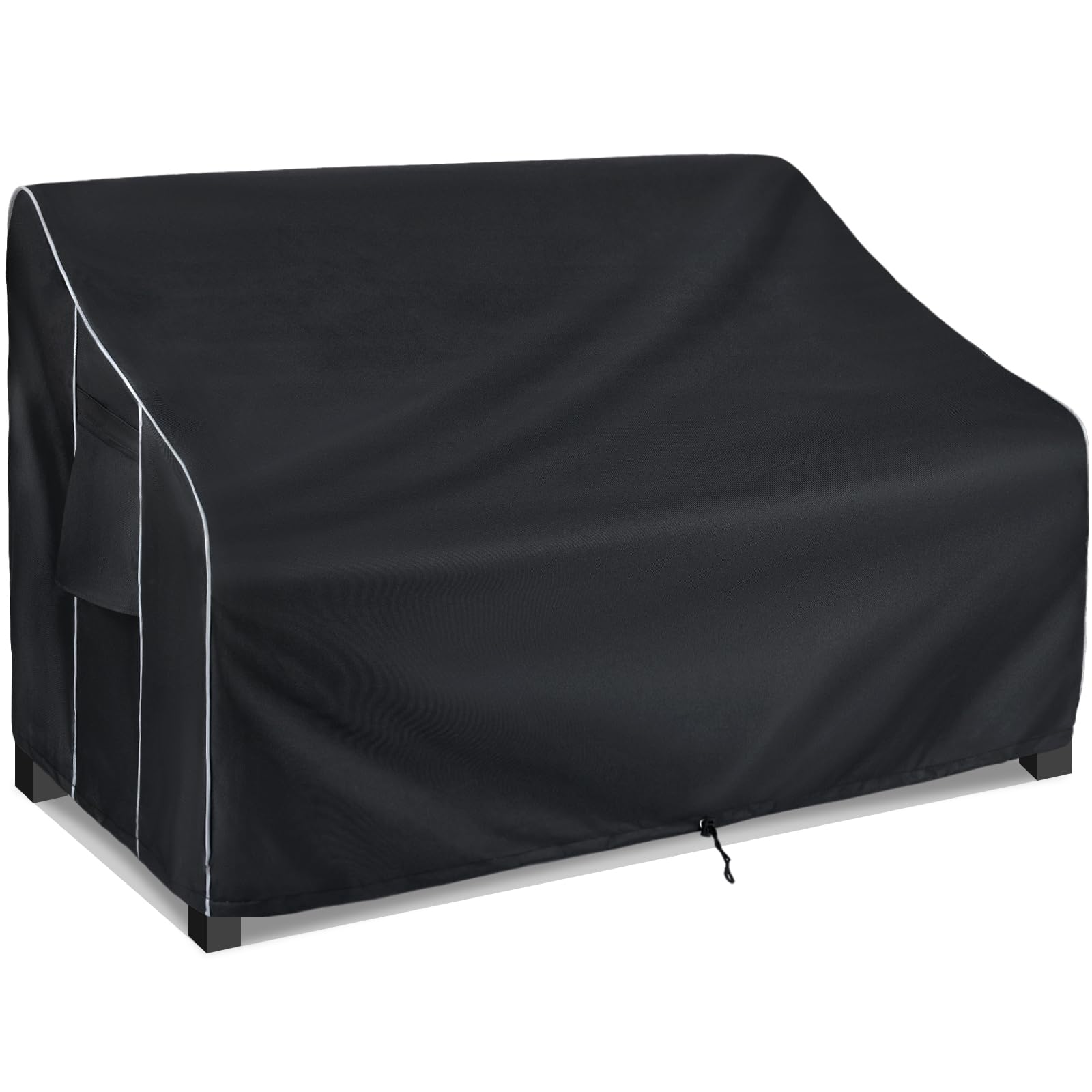 FORSPARK front view covered patio sofa showing full protection and neat fit