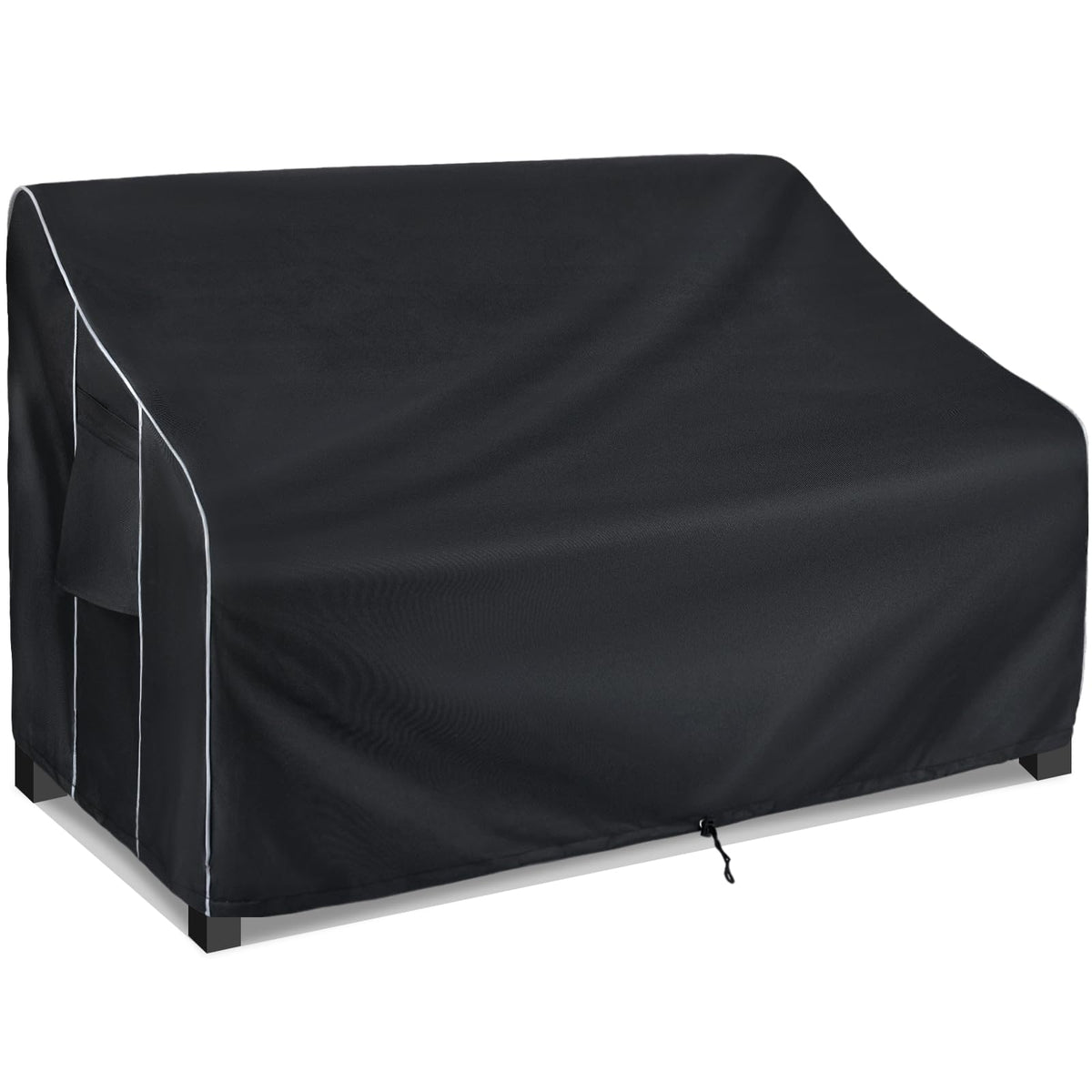 FORSPARK front view covered patio sofa showing full protection and neat fit