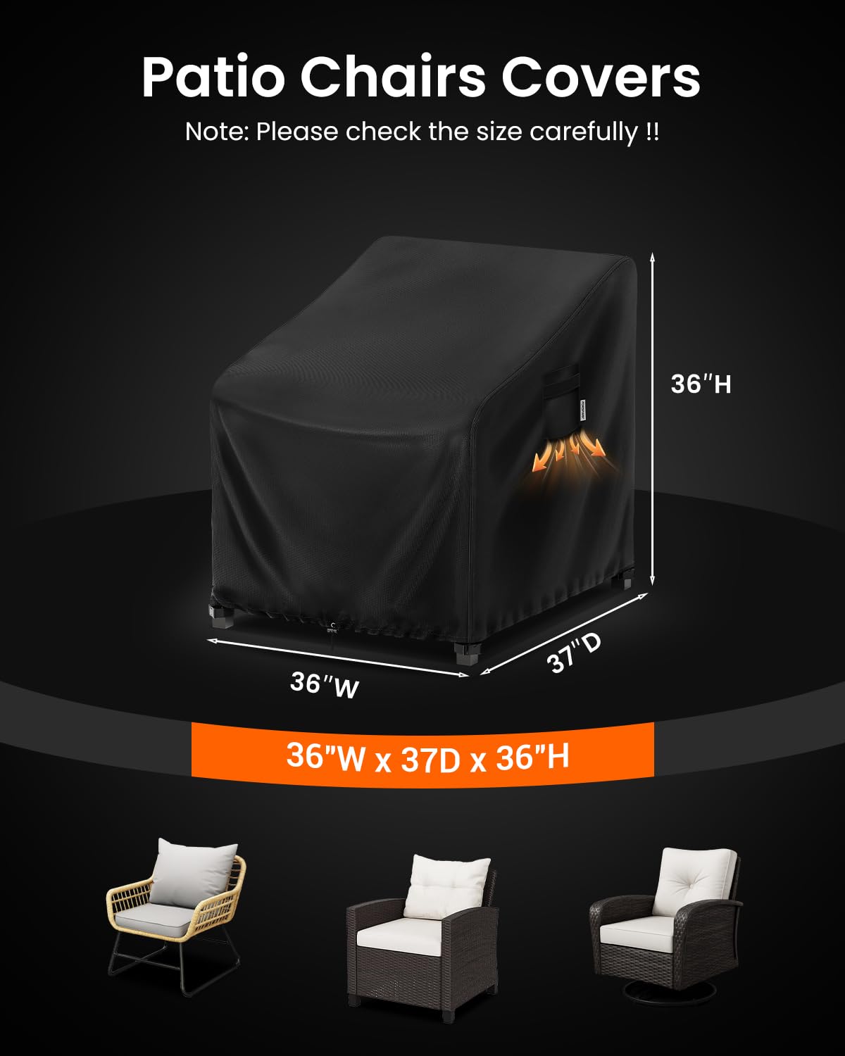 FORSPARK covered chair in patio lifestyle scene preserving outdoor furniture