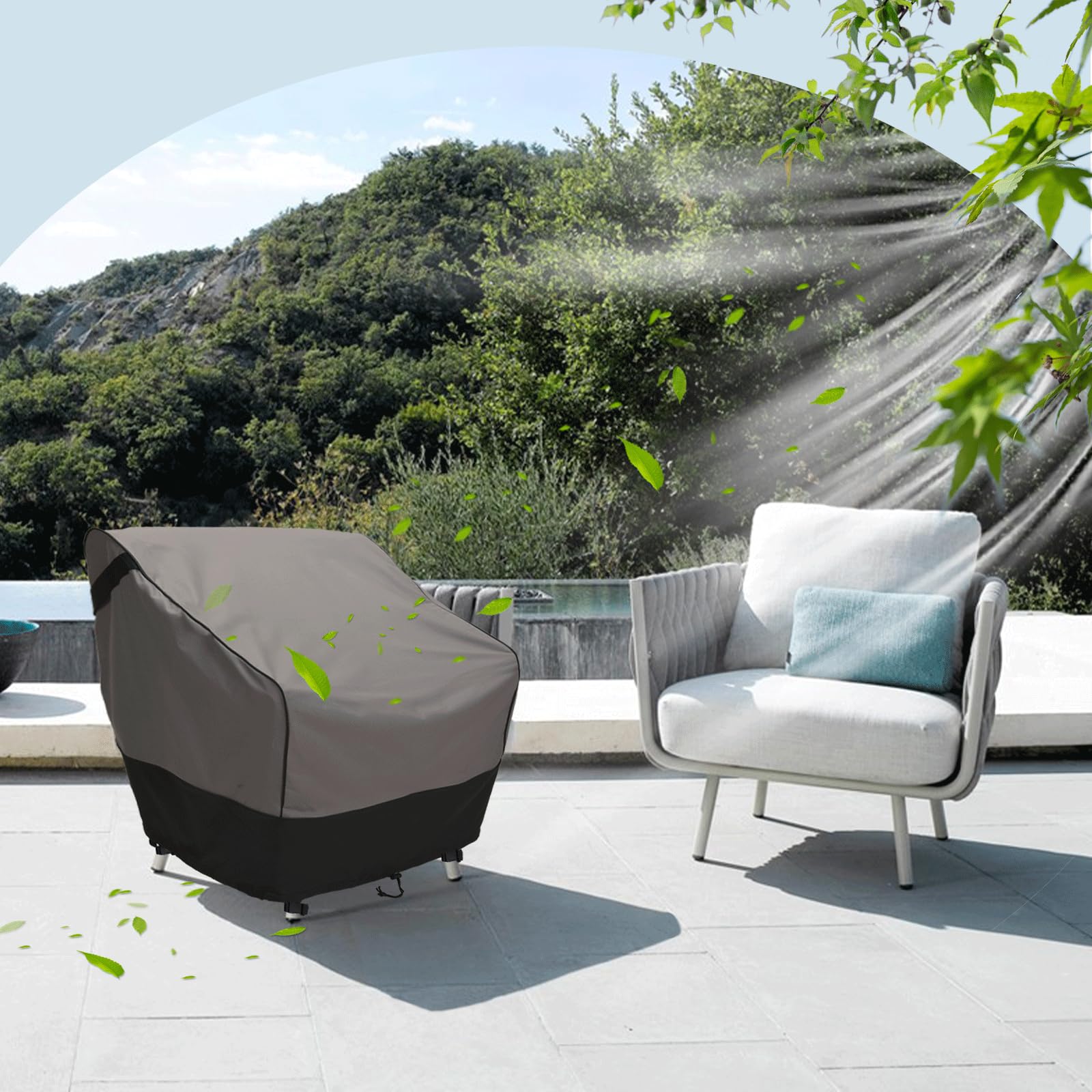 FORSPARK cover repelling rain to keep outdoor furniture dry