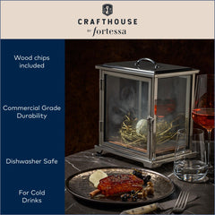 Fortessa handheld smoker detail demonstrating precise smoke delivery benefit