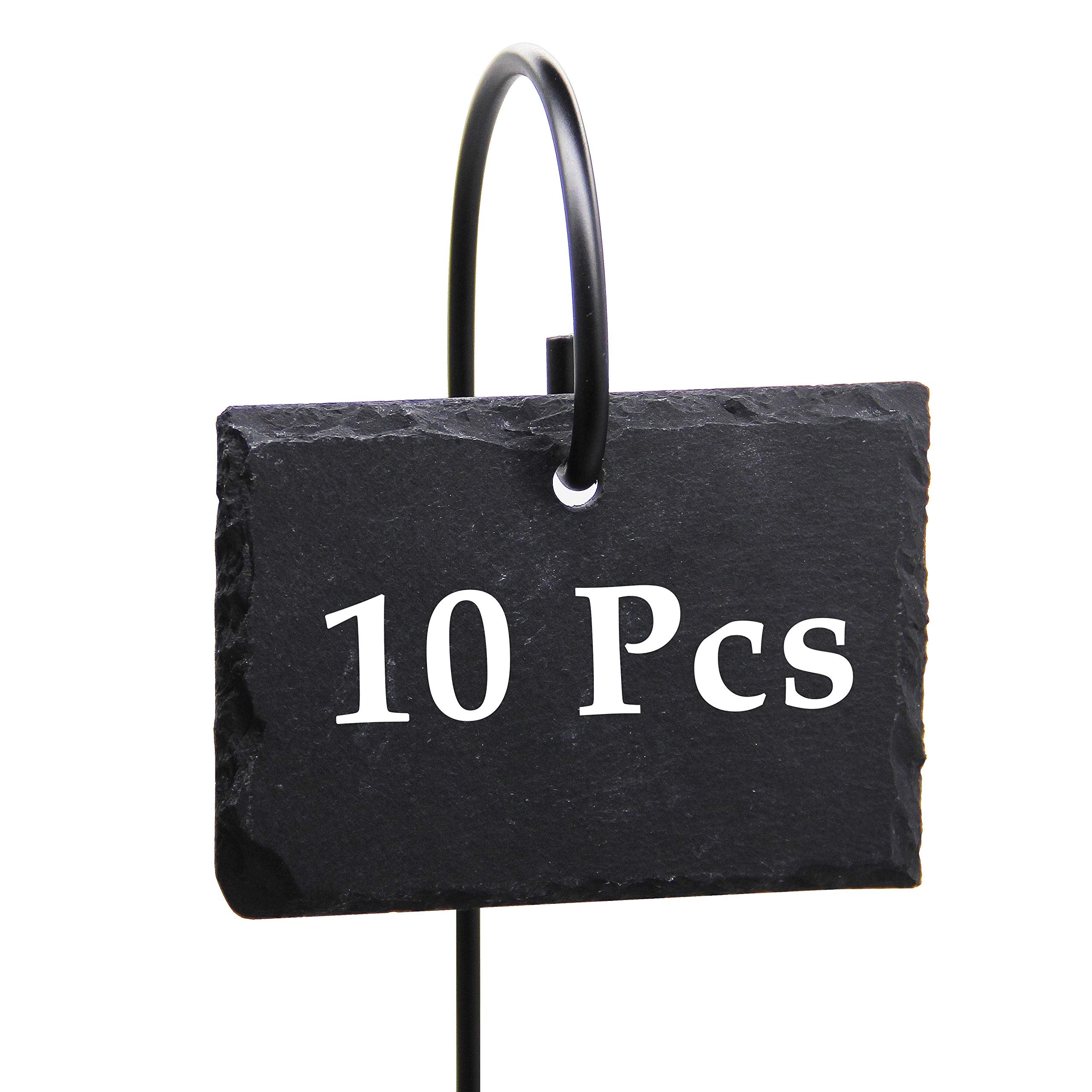 FORUP front packaging showing ten slate plant labels and stakes for organized gardening