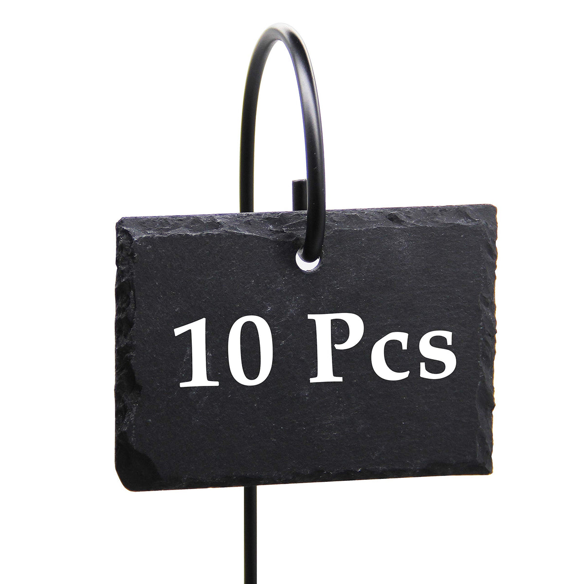 FORUP front packaging showing ten slate plant labels and stakes for organized gardening
