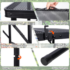 FORUP hexagonal aluminum leg detail showing reinforced strength