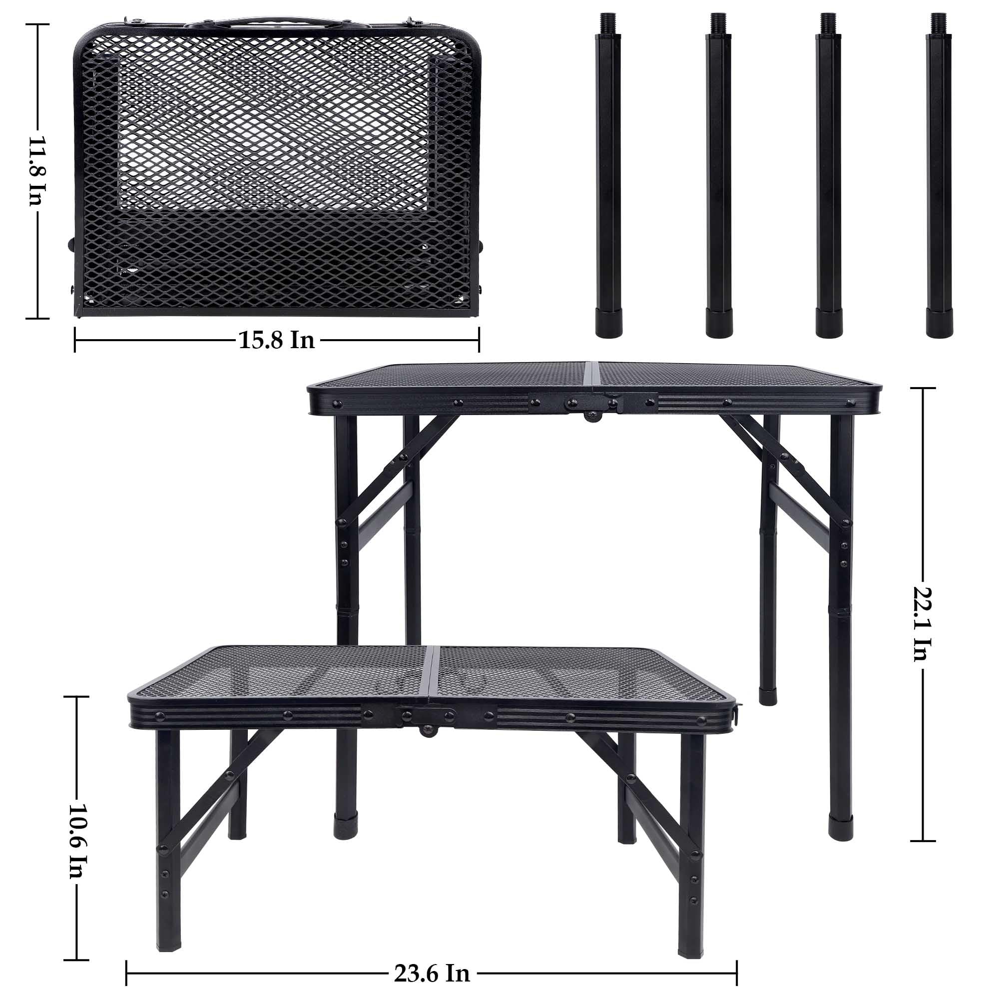 FORUP open table front view showing stable setup and surface area