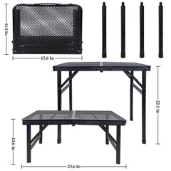 FORUP open table front view showing stable setup and surface area
