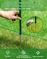 Forvenora plastic mesh close-up showing tight 0.63-inch openings for containment benefits