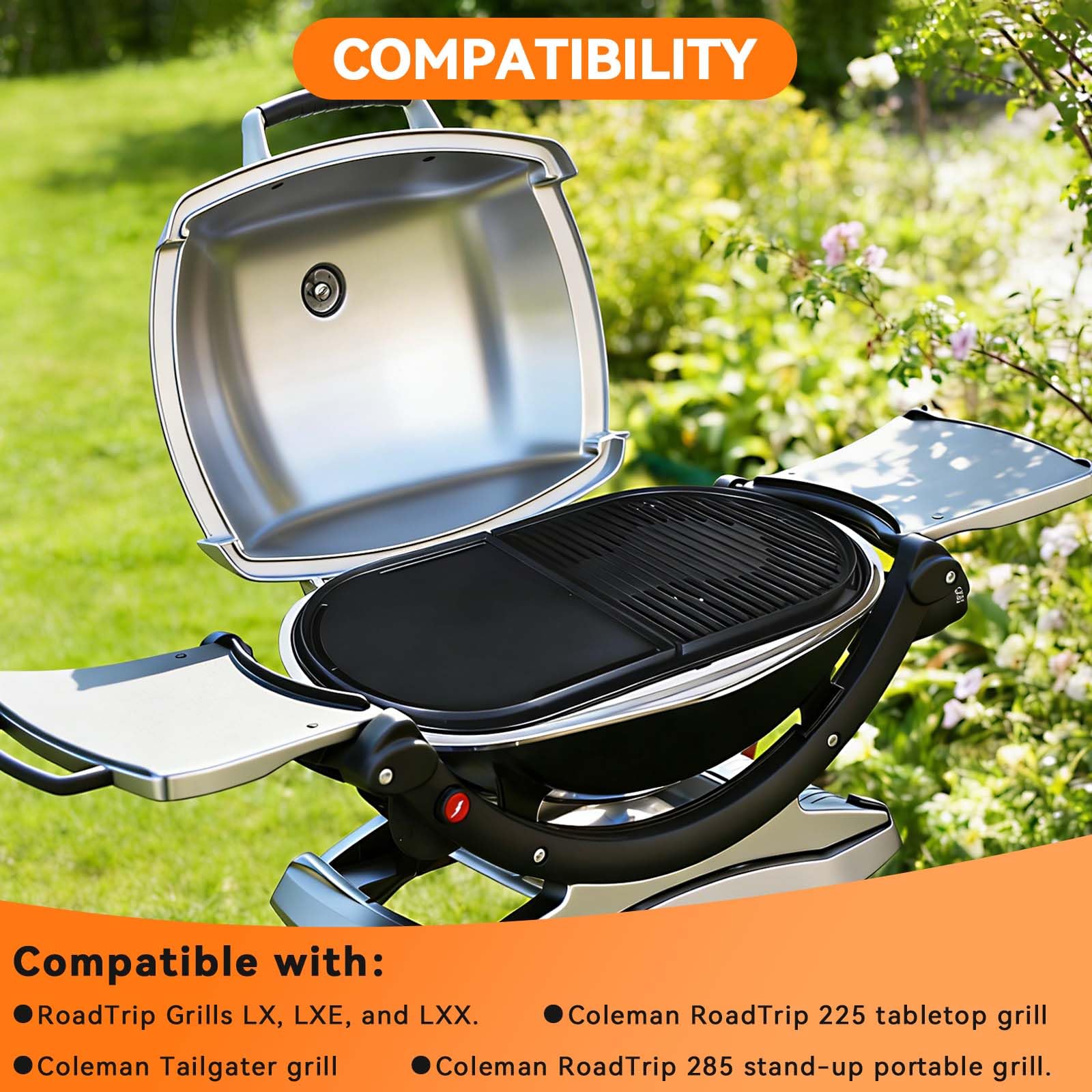 FORYEYC packaged griddle and label indicating accessory compatibility