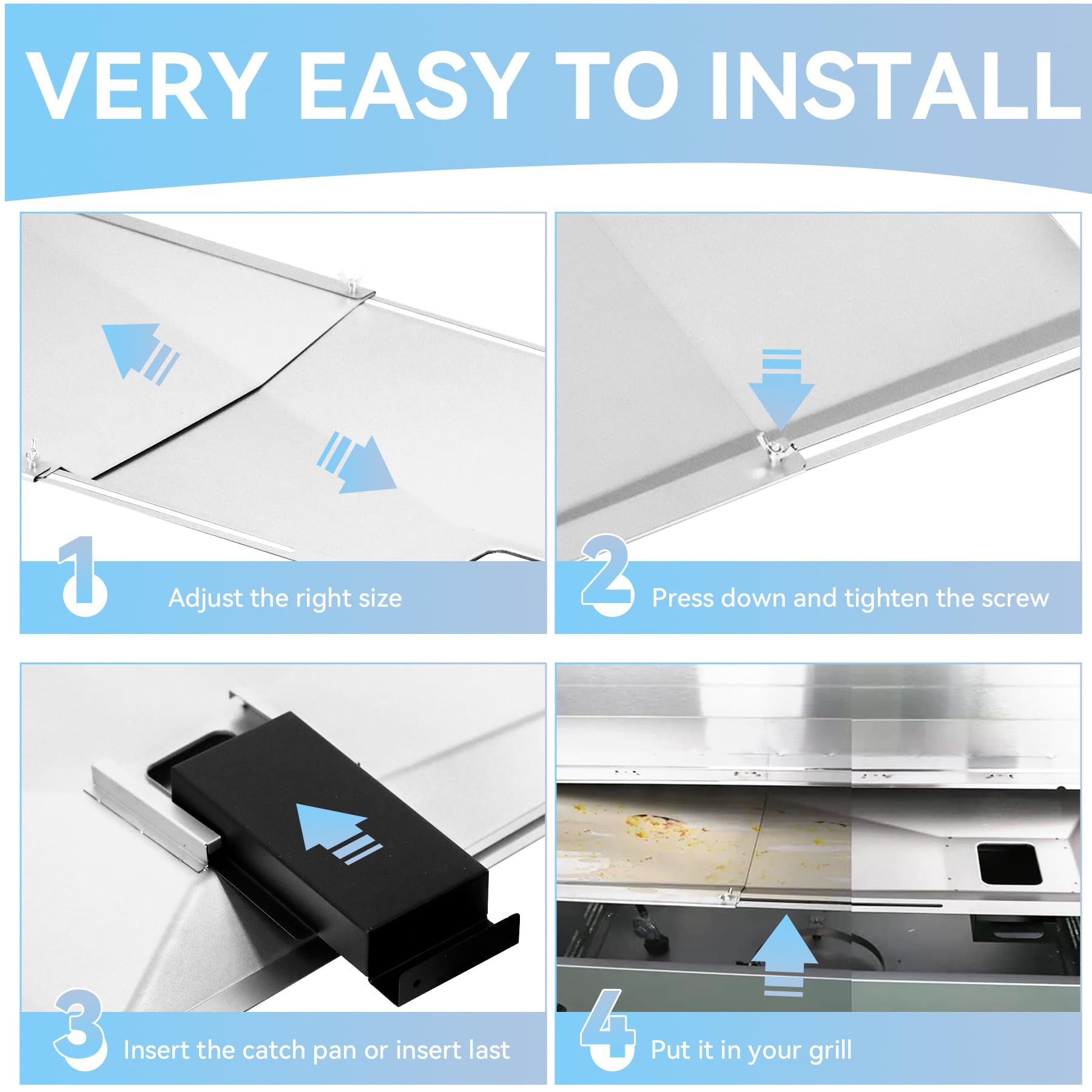FORYEYC side detail thumb screw lock securing tray for stable installation