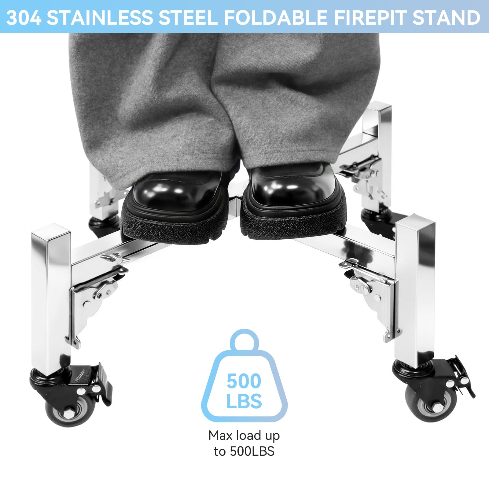 FORYEYC caster wheels and foot brakes for secure, mobile placement
