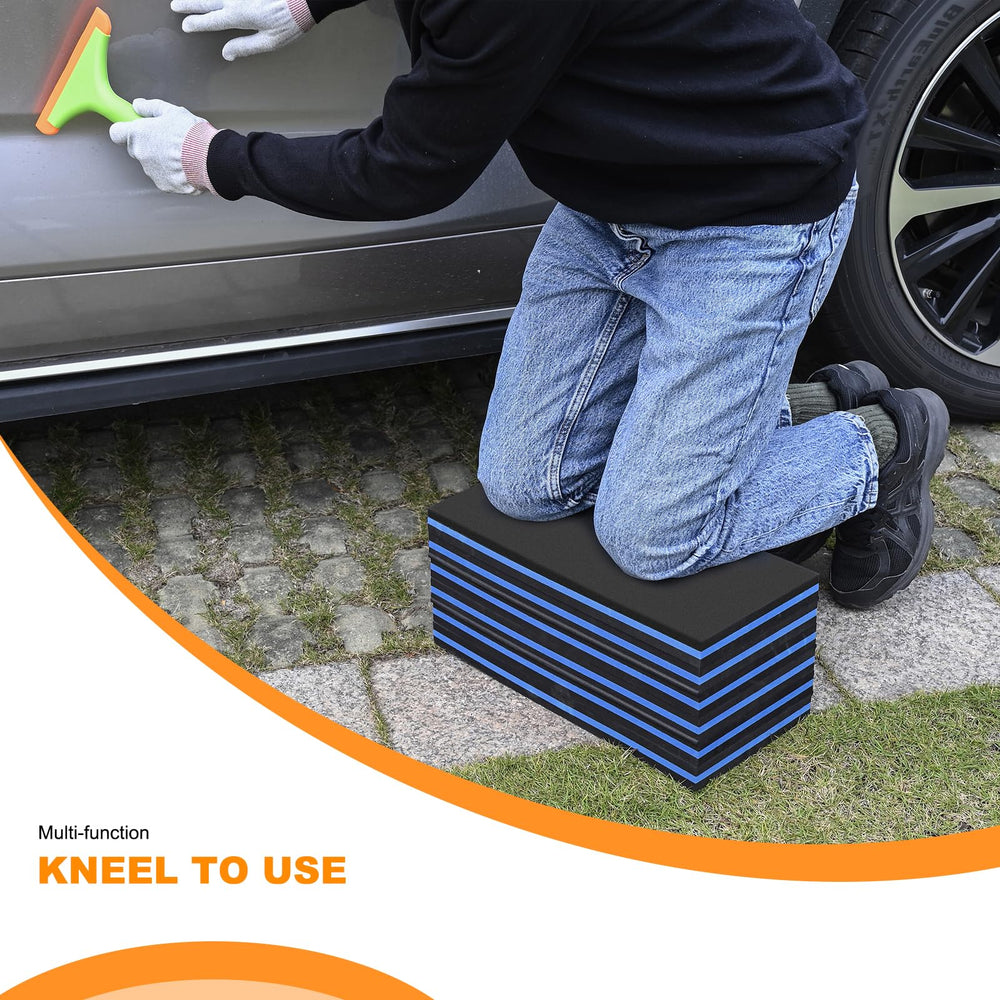 FOSHIO used under a car in garage protecting knees and clothes