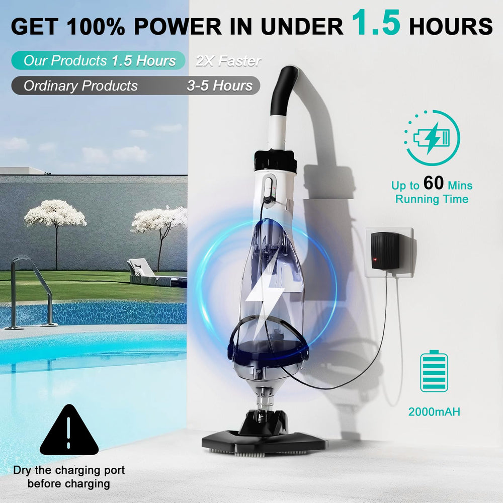 FOTING vacuum beside common objects for scale, demonstrates compact portability