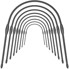 FOTMISHU front view showing assembled hoops and neat packaging benefit protect seedlings