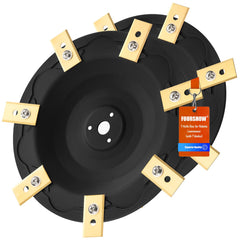 FourShow front view of blade disc kit showing contents and benefits