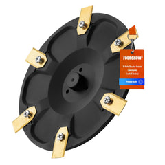 FourShow front view disc assembly showing clean fit and improved cut