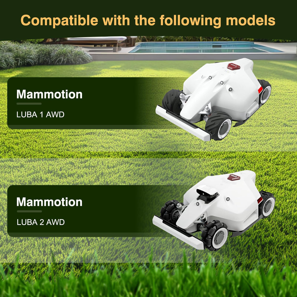 FourShow blade disc installed on Mammotion LUBA mower improving cut quality