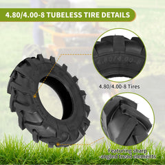 Fourtry tire mounted on tractor demonstrating fit and reliable performance