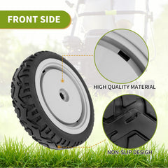 Fourtry detailed rubber tread offering improved traction on grass
