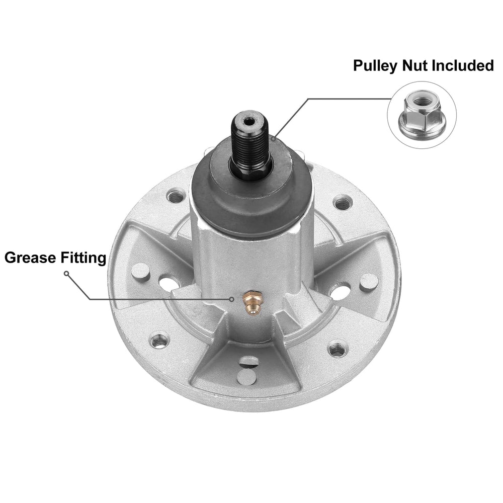 Fourtry blade mount detail with 7-point star showing secure blade attachment benefit