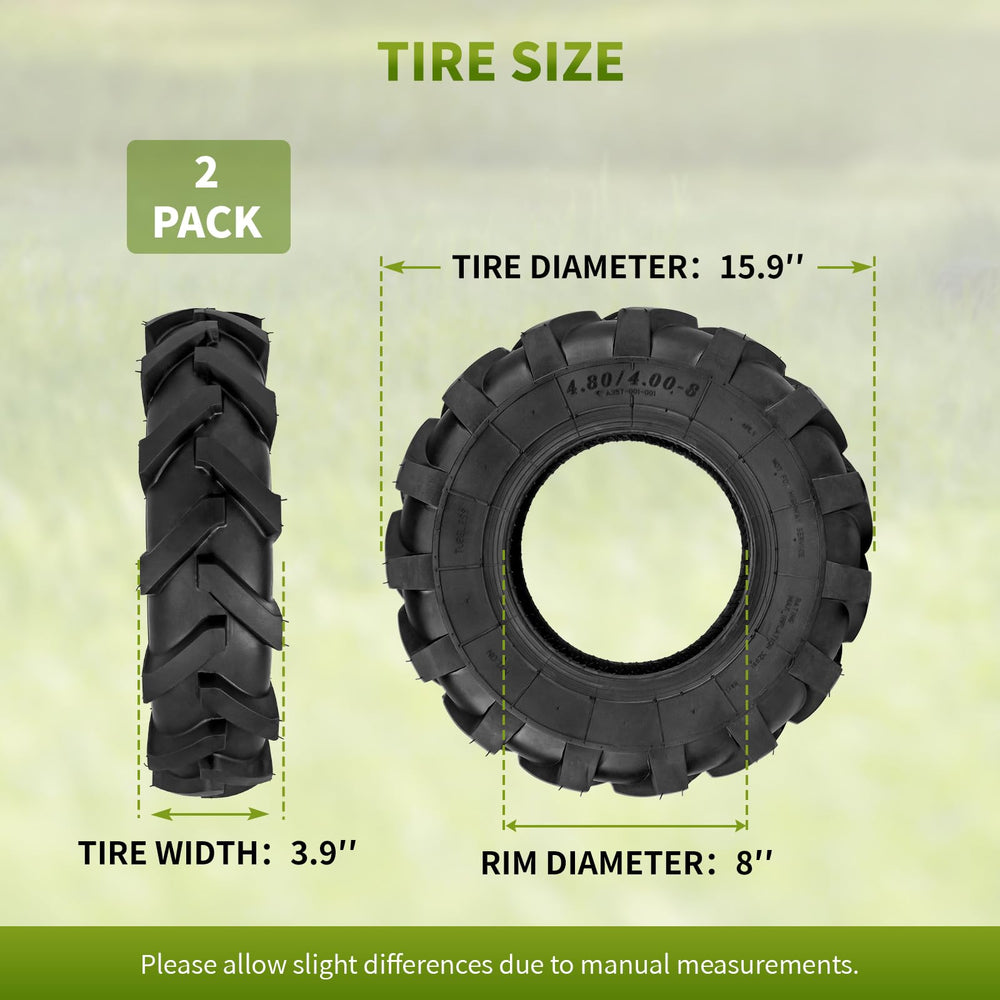 Fourtry close-up of deep-lug tread highlighting improved traction on turf